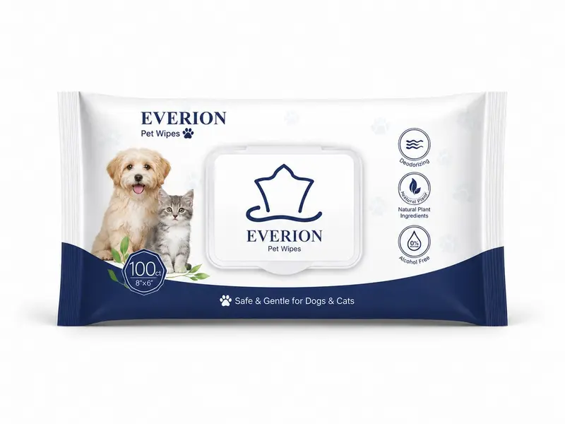 Pet Grooming Wipes | EVERION OEM Wet Wipes Manufacturer for private label OEM manufacturing