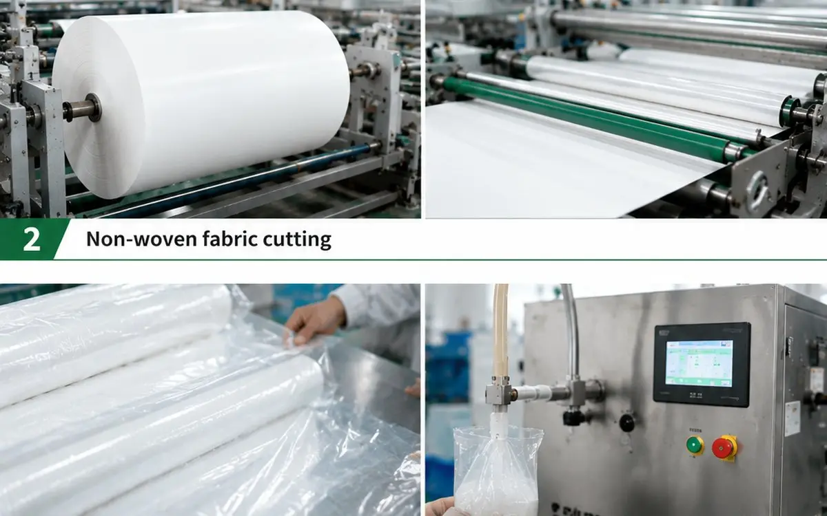 OEM wet wipes production process