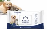 Pet wipes for dog and cat grooming